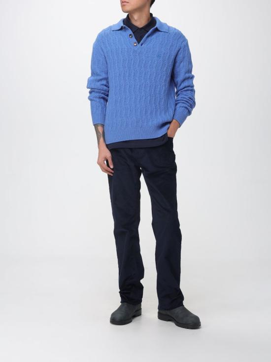 26FW 에트로 폴로 티셔츠 MRMD0005AU13I B0065 Navy - ETRO