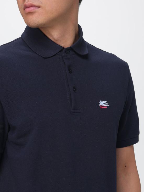 26FW 에트로 폴로 티셔츠 MRMD0005AU13I B0065 Navy - ETRO
