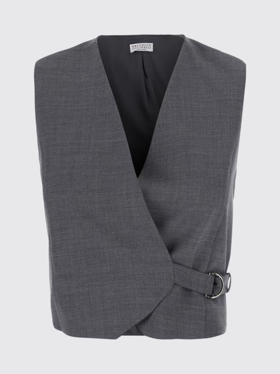 26FW 브루넬로 쿠치넬리 베스트 M0W07SW706 C010 Grey - BRUNELLO CUCINELLI