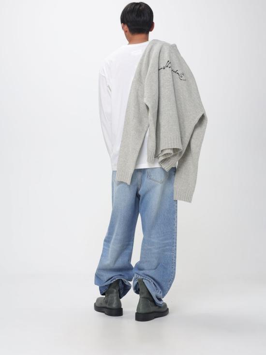 26FW MM6 메종마르지엘라 긴팔 티셔츠 SH0HL0051M132888 06S Grey - MM6 MAISON MARGIELA