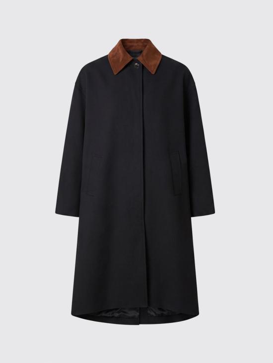 26FW 로에 코트 42010271 410 Navy - ROHE
