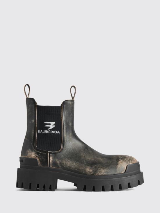 26FW 발렌시아가 스트라이크 첼시 부츠 854082WB228 1919 Black