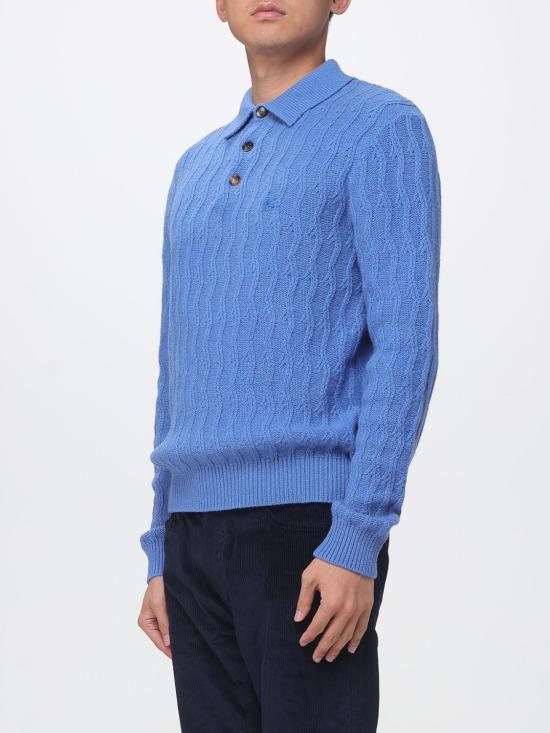 26FW 에트로 폴로 티셔츠 MRKF0028AU12P B1095 Blue - ETRO