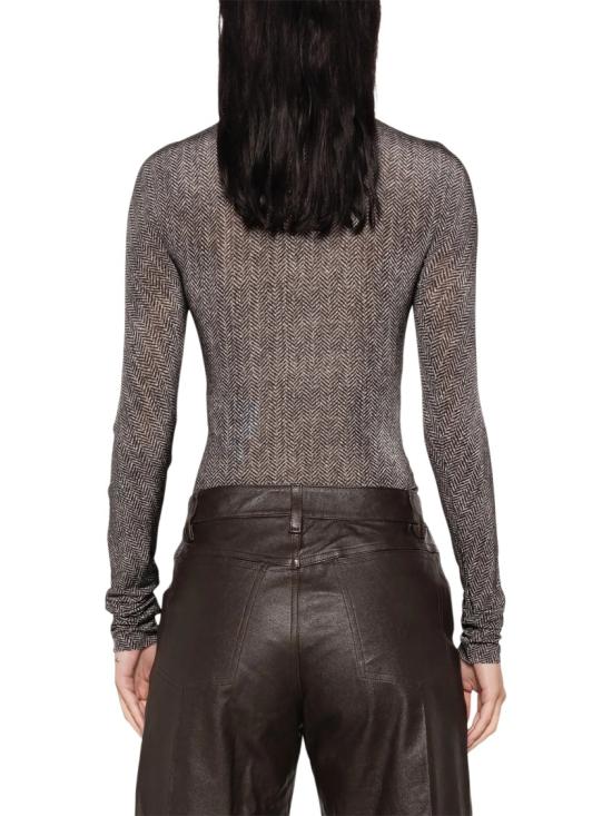 26FW 마르지엘라 시어 그라데이션 터틀넥 바디수트 시어 그라데이션 터틀넥 바디수트 S29NA0185M20304001S Grey - MAISON MARGIELA