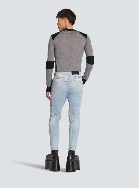  발망 데님 팬츠 i127066 BLUE - BALMAIN