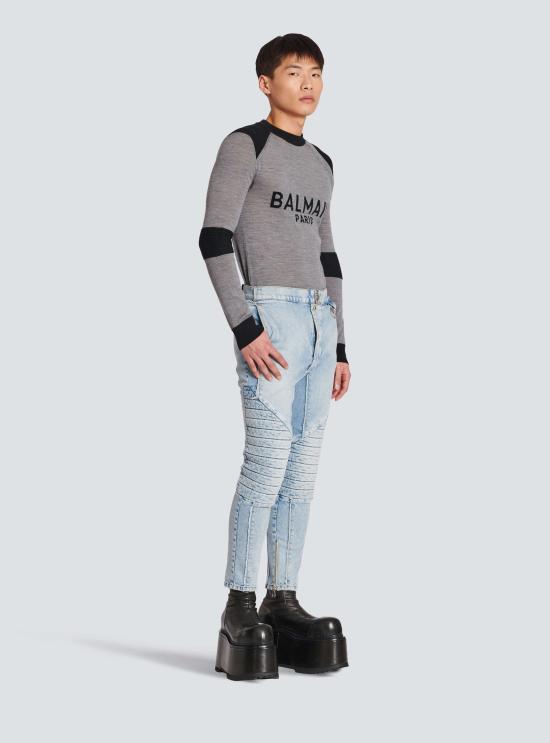  발망 데님 팬츠 i127066 BLUE - BALMAIN