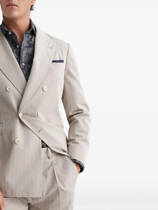  브루넬로 쿠치넬리 자켓 i166388 BROWN - BRUNELLO CUCINELLI