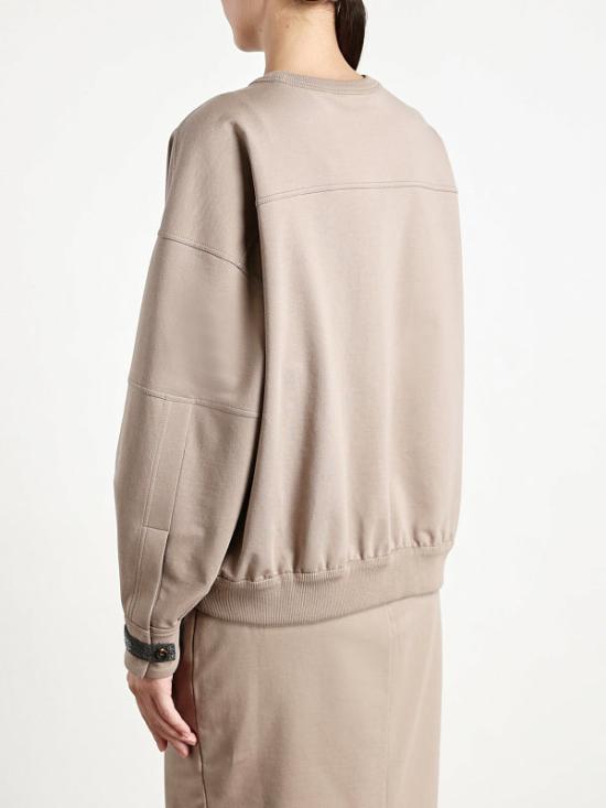  브루넬로 쿠치넬리 긴팔 티셔츠 i254731 BEIGE - BRUNELLO CUCINELLI