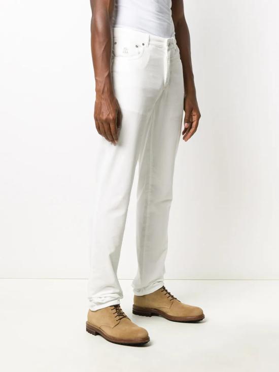  브루넬로 쿠치넬리 데님 팬츠 i131576 WHITE - BRUNELLO CUCINELLI