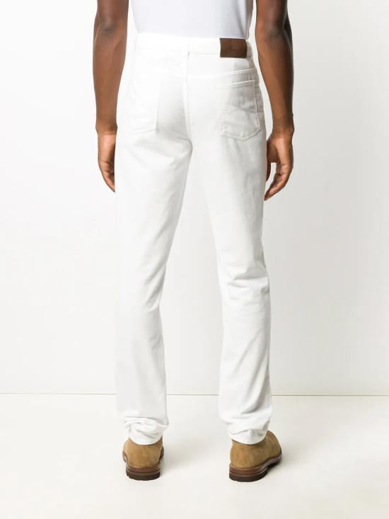  브루넬로 쿠치넬리 데님 팬츠 i131576 WHITE - BRUNELLO CUCINELLI
