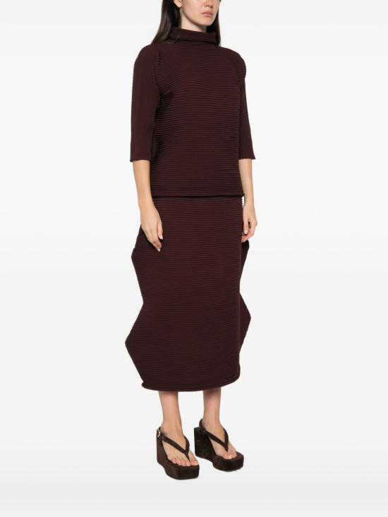 26FW 플리츠플리즈 민소매 티셔츠 PP68KK801 47 BROWN - PLEATS PLEASE