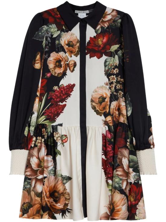 26FW 앨리스 앤 올리비아 숏 원피스 CC608P05507 AA009 BLACK - ALICE & OLIVIA