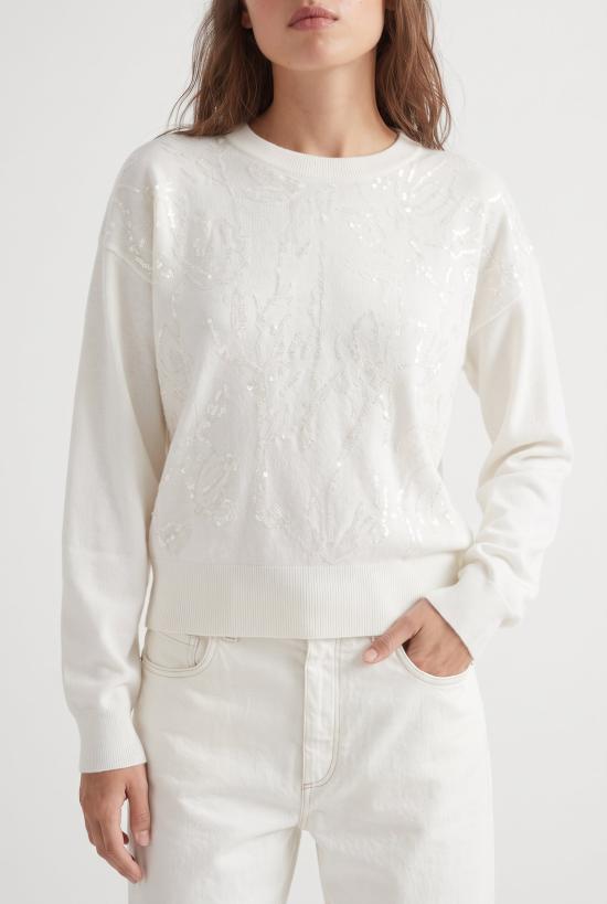  브루넬로 쿠치넬리 스웨터 i261526 WHITE