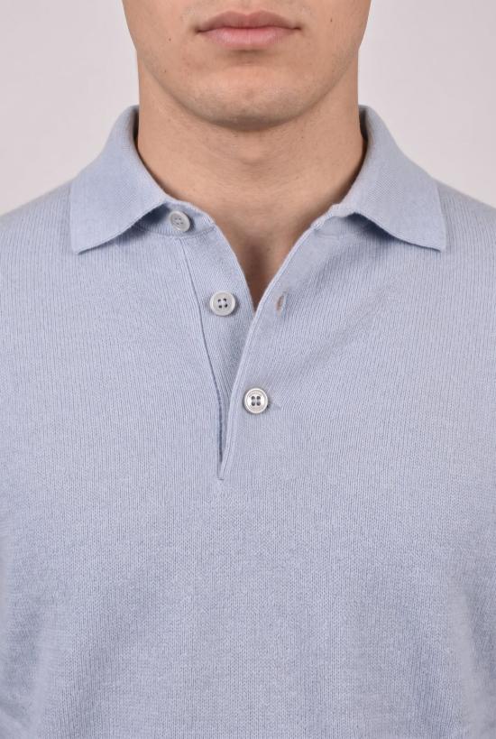  브루넬로 쿠치넬리 탑 i264851 LIGHT BLUE - BRUNELLO CUCINELLI