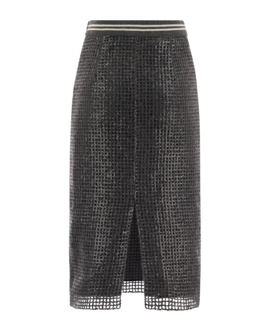  브루넬로 쿠치넬리 스커트 i200299 GRAY - BRUNELLO CUCINELLI