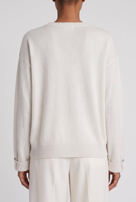  브루넬로 쿠치넬리 스웨터 i261449 WHITE - BRUNELLO CUCINELLI