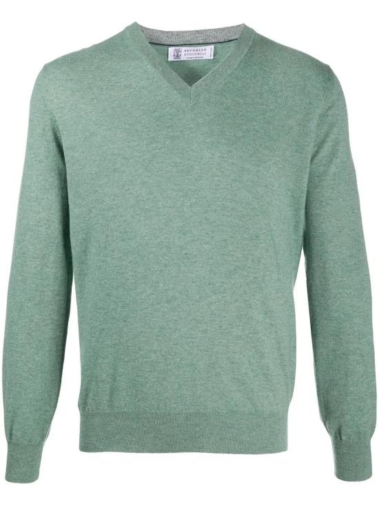  브루넬로 쿠치넬리 스웨터 i247887 GREEN - BRUNELLO CUCINELLI