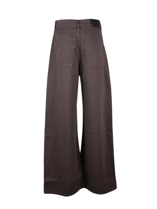 25FW 스포트막스 데님 갈색 면 팔라초 진 - SPORTMAX