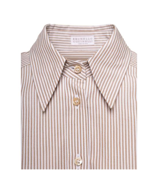  브루넬로 쿠치넬리 셔츠 i269257 BEIGE - BRUNELLO CUCINELLI