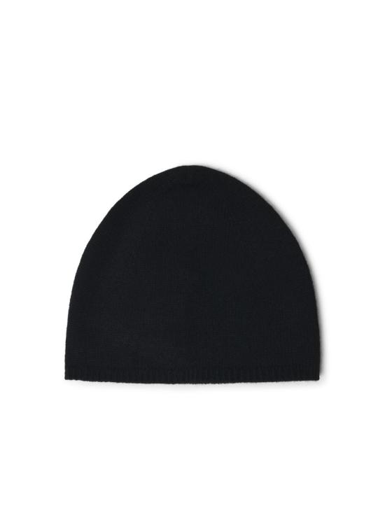 26FW 아크네 스튜디오 로고 패치 캐시미어 비니 로고 패치 캐시미어 비니 C40480 900 Black - ACNE STUDIOS
