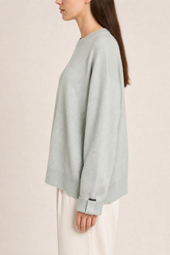  브루넬로 쿠치넬리 스웨터 i261466 LIGHT GREEN - BRUNELLO CUCINELLI