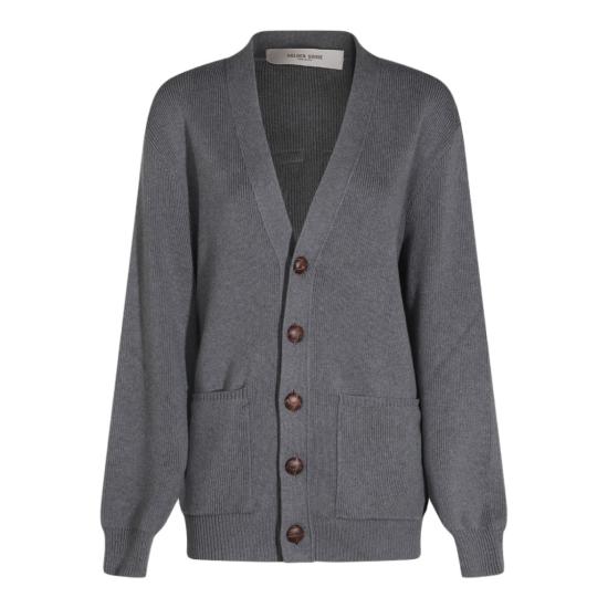 26FW 골든구스 코튼 버튼 가디건 GWP00950P00066260304 Grey