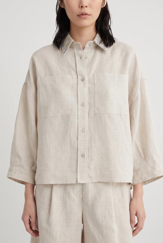  브루넬로 쿠치넬리 셔츠 i153135 BEIGE