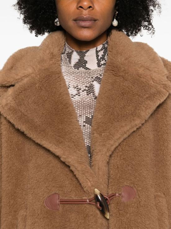 26FW 막스마라 테베 울 실크 노치드 라펠 케이프 24736052600 001 CAMEL - MAX MARA