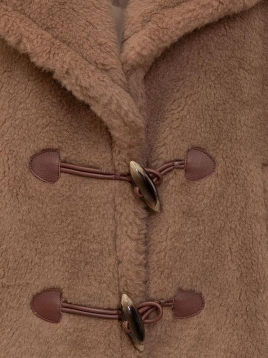 26FW 막스마라 테베 울 실크 노치드 라펠 케이프 24736052600 001 CAMEL - MAX MARA