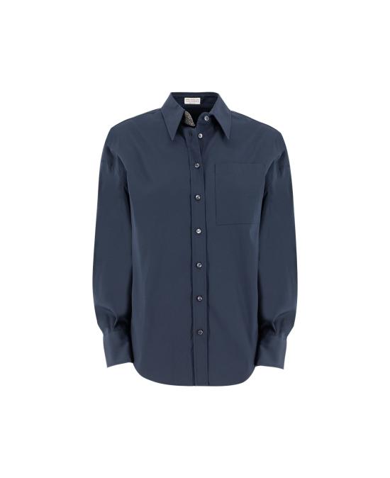  브루넬로 쿠치넬리 셔츠 i191863 NAVY