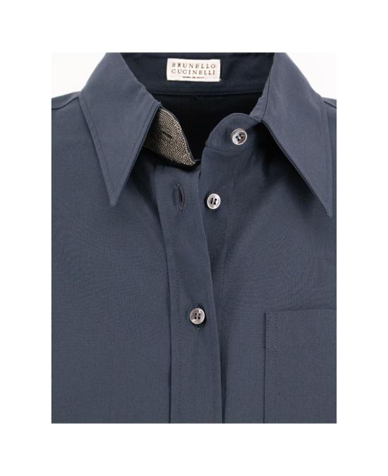  브루넬로 쿠치넬리 셔츠 i191863 NAVY - BRUNELLO CUCINELLI