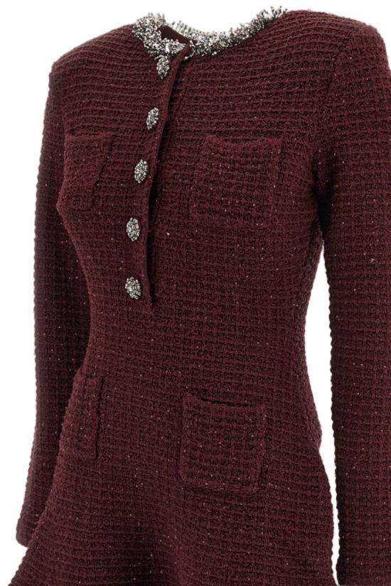 26FW 셀프 포트레이트 원피스 SC26152SBUBURGUNDY Brown - SELF PORTRAIT