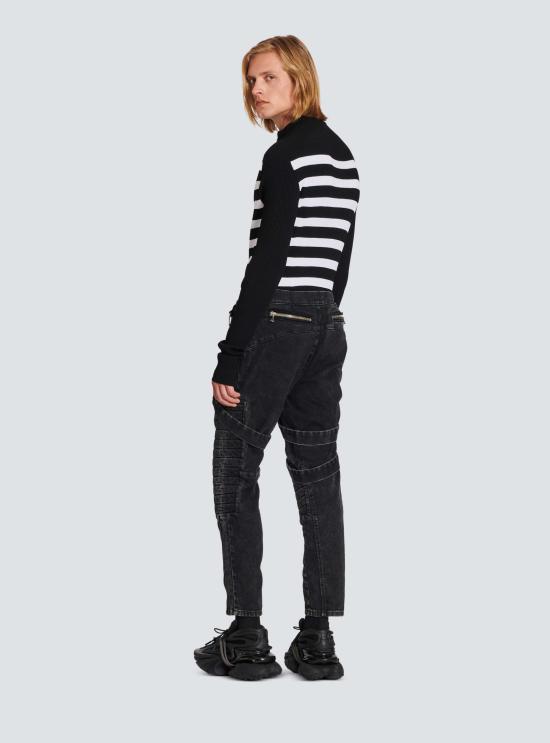  발망 데님 팬츠 i127091 BLACK - BALMAIN