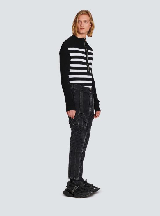  발망 데님 팬츠 i127091 BLACK - BALMAIN