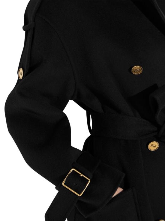 26FW 엘리자베타프랜치 코트 CP02D66E2110 Black - ELISABETTA FRANCHI