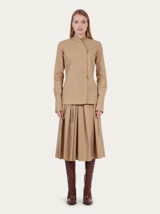  살바토레 페라가모 셔츠 i267114 BEIGE - SALVATORE FERRAGAMO