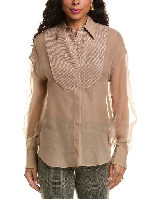 브루넬로 쿠치넬리 셔츠 i156534 BEIGE