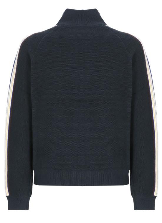 26FW 카사블랑카 탑 MAW26KW150901COTTON WOOL BLEND NAVY Black - CASABLANCA