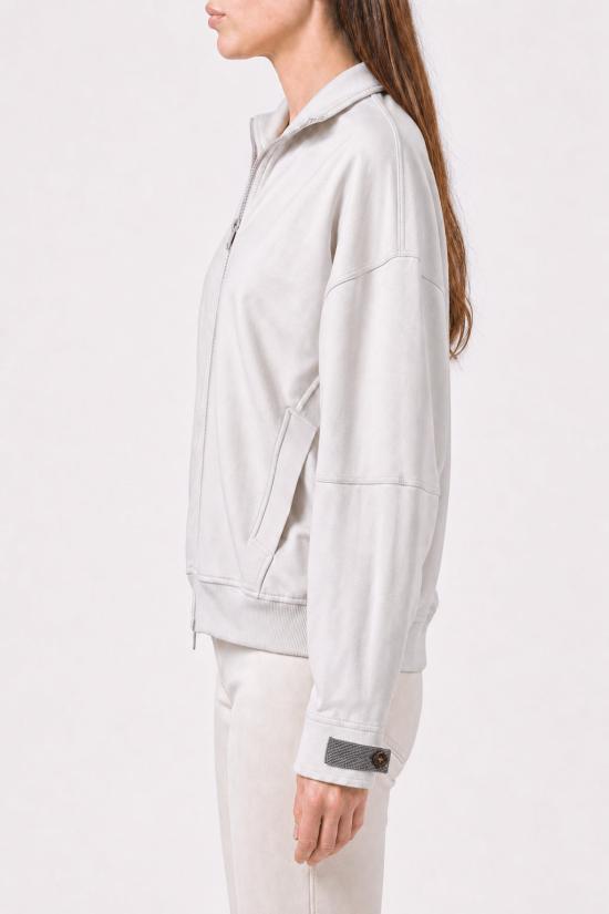  브루넬로 쿠치넬리 긴팔 티셔츠 i253289 CREAM - BRUNELLO CUCINELLI