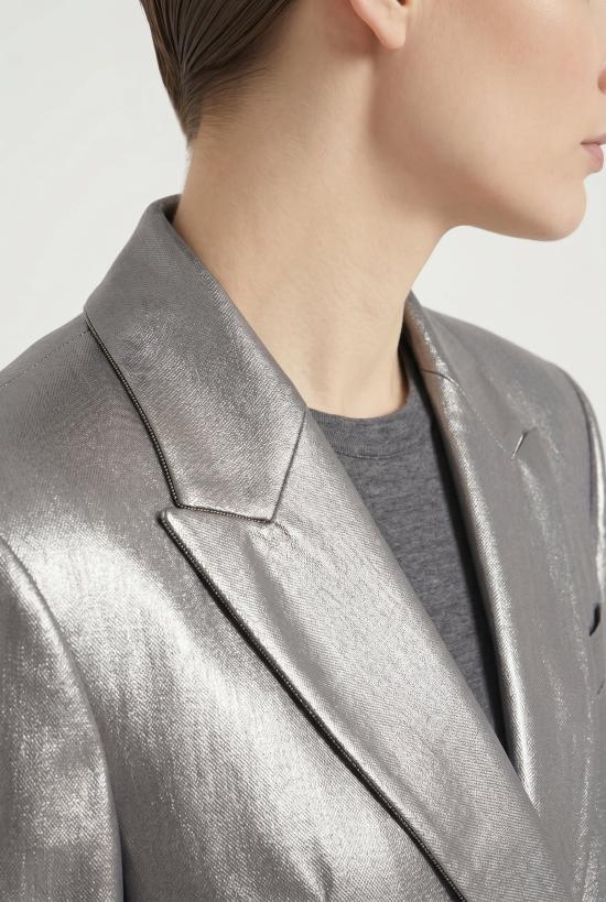  브루넬로 쿠치넬리 자켓 i248892 SILVER - BRUNELLO CUCINELLI