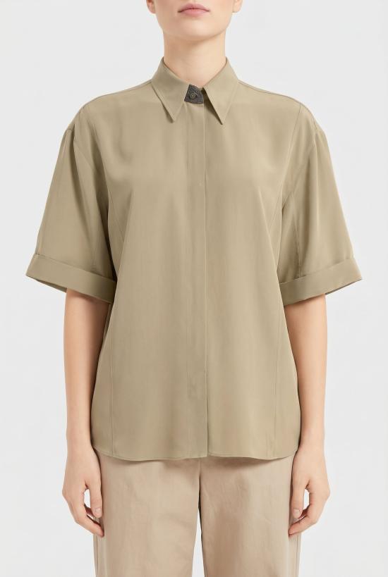  브루넬로 쿠치넬리 셔츠 i258821 KHAKI