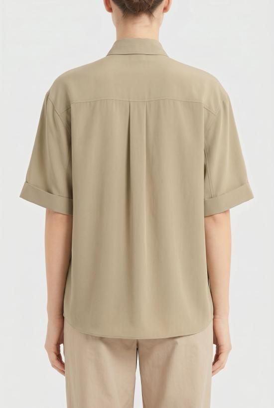  브루넬로 쿠치넬리 셔츠 i258821 KHAKI - BRUNELLO CUCINELLI