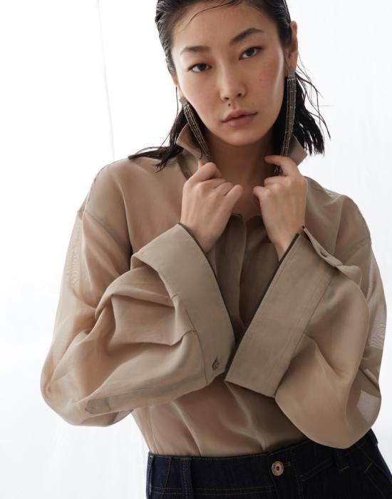  브루넬로 쿠치넬리 셔츠 i259235 CREAM - BRUNELLO CUCINELLI
