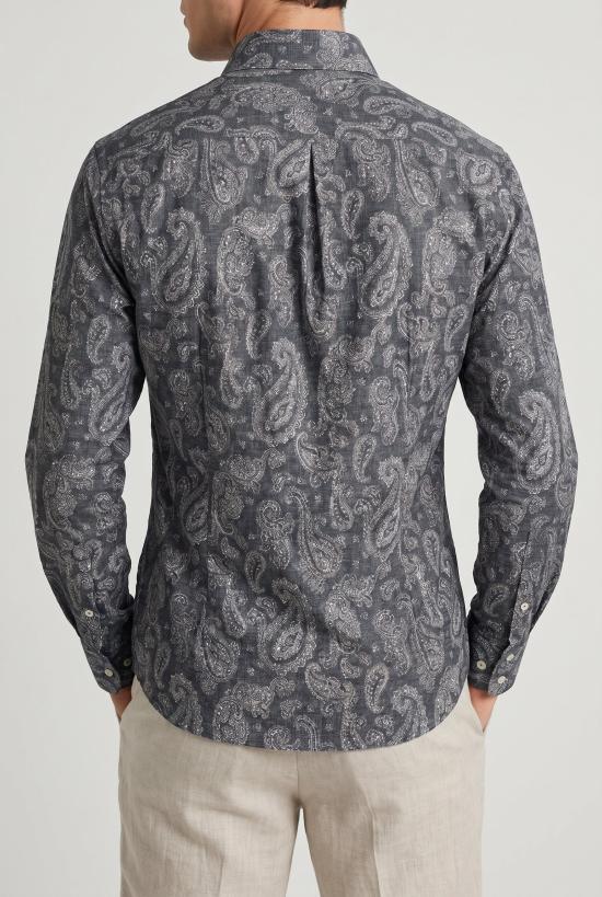  브루넬로 쿠치넬리 셔츠 i162116 GRAY - BRUNELLO CUCINELLI