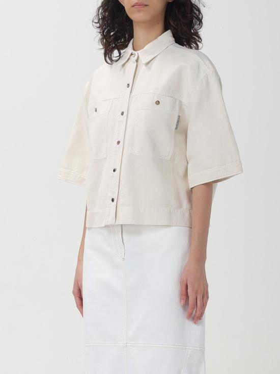  브루넬로 쿠치넬리 셔츠 i252189 OFF WHITE - BRUNELLO CUCINELLI