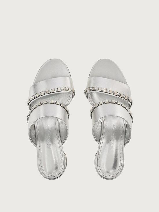  살바토레 페라가모 힐/펌프스 8057553452871 SILVER - SALVATORE FERRAGAMO