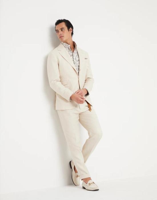  브루넬로 쿠치넬리 자켓 i114401 IVORY - BRUNELLO CUCINELLI