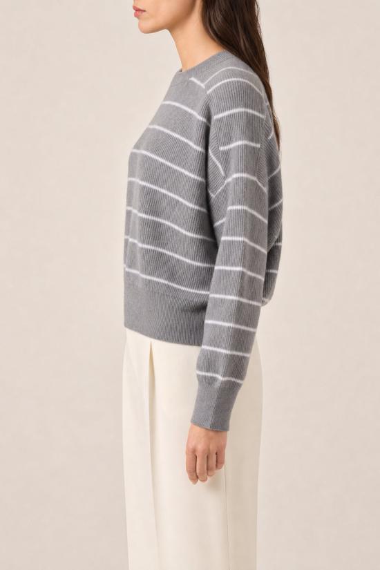  브루넬로 쿠치넬리 스웨터 i262857 GREY - BRUNELLO CUCINELLI