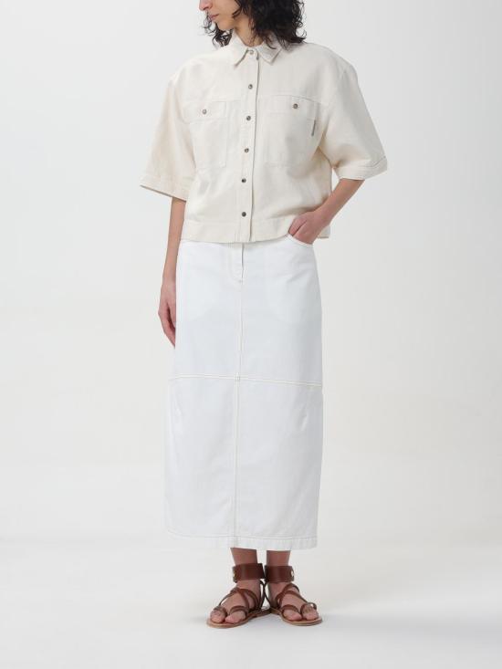  브루넬로 쿠치넬리 셔츠 i252188 OFF WHITE - BRUNELLO CUCINELLI