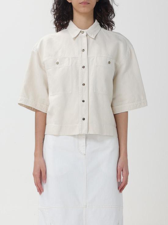 브루넬로 쿠치넬리 셔츠 i252188 OFF WHITE